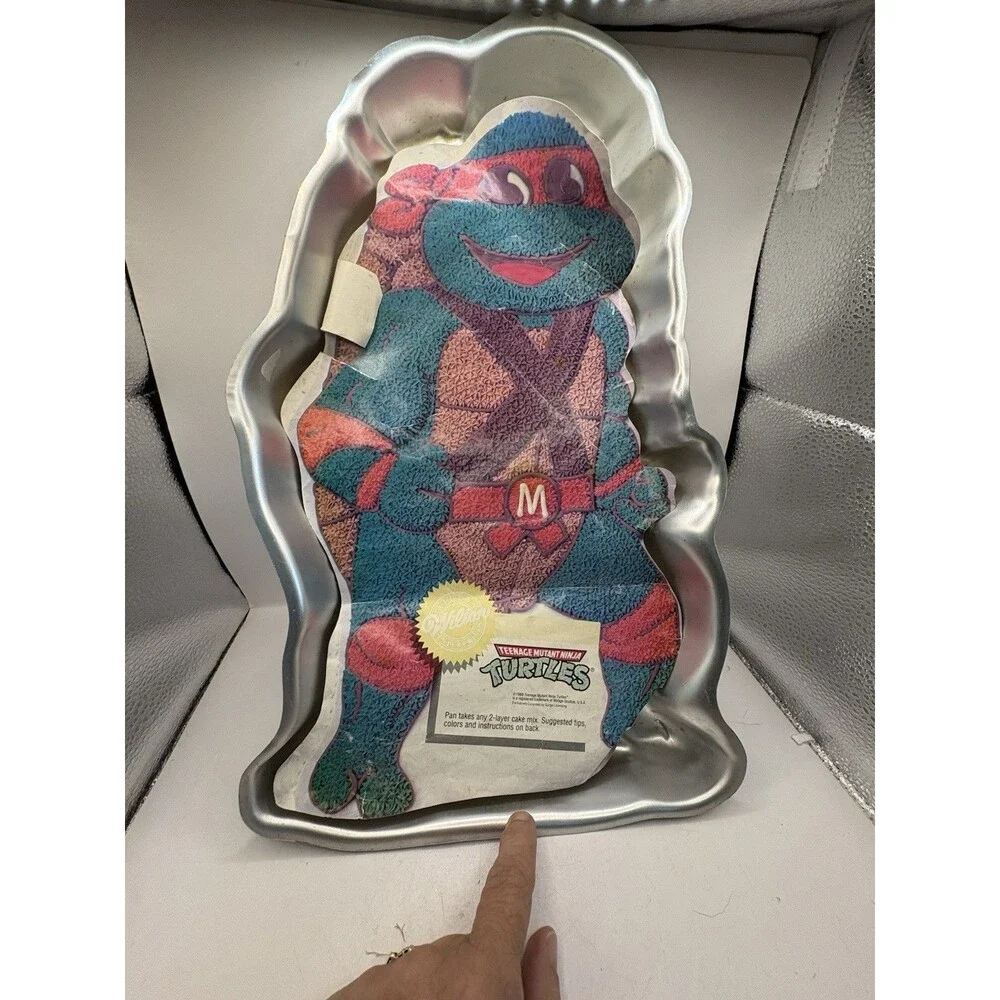 Vintage 1989 Wilton Teenage Mutant Ninja Turtles Cake PanBirthday Michael Angelo